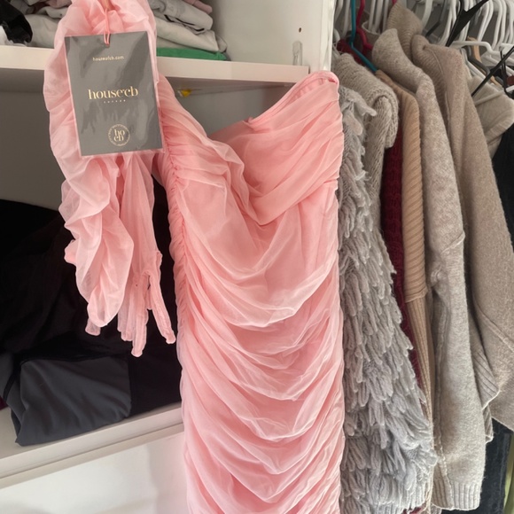 House of CB Sofia Fairy Pink Dress with Akira Fairy Pink Gloves SET - Picture 3 of 4